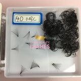 Loose premade fans Sharp stem 14D 0.03 500pcs/box