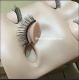 Lash Mannequin Head with 2 Pairs of Removable eyelids