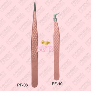 Fiber tip lash tweezers, PF06+PF10 free shipping