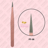 Fiber tip lash tweezers, PF06+PF01 free shipping