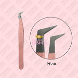 Fiber tip lash tweezers, PF10+PF01 free shipping