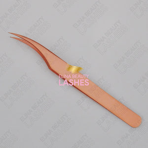 Dolphin Rose Gold Lash Tweezers T63