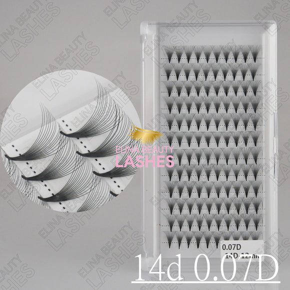 Sharp Stem Premade Fans 14D D curl 0.07/0.05