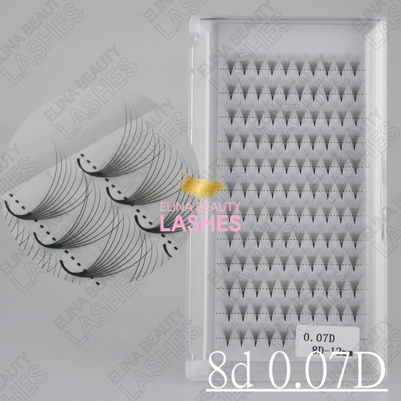 Sharp Stem Premade Fans 8D D curl 0.07